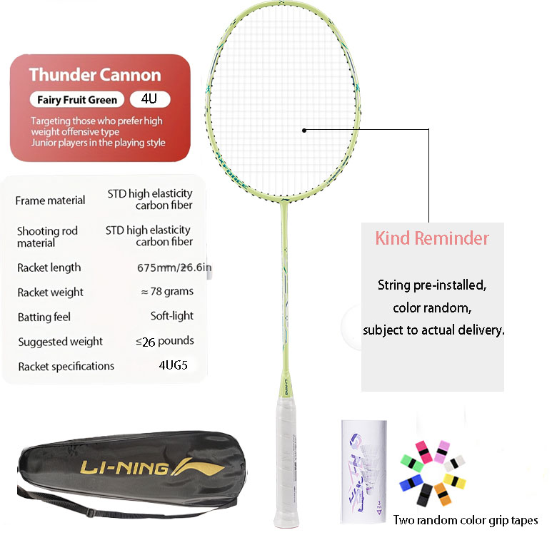 Li-Ning Thunder Mini Cannon Fu - đánh giá và giá Li Ning Racket