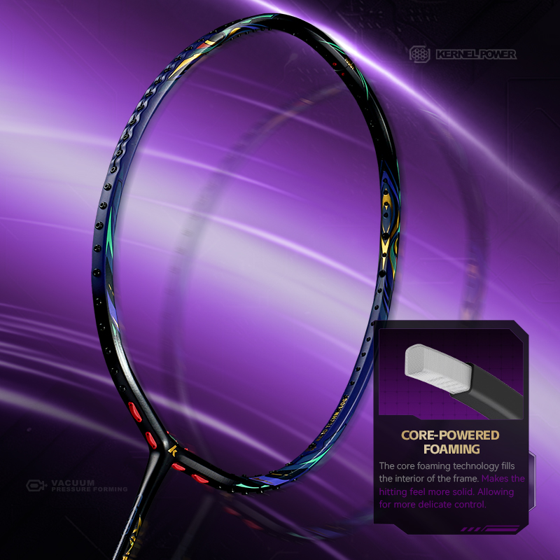 Kawasaki KING K9 4U Badminton  - đánh giá và giá Li Ning Racket