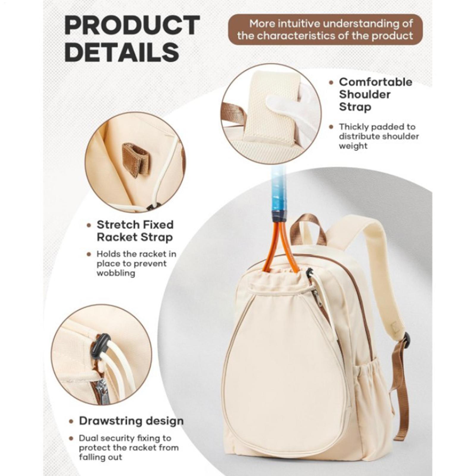 Pickleball Paddle Bag Holds 2  - đánh giá và giá Backpack Racket Bag