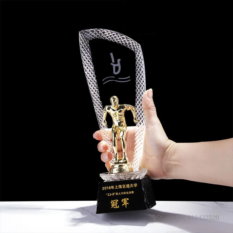 Customized Crystal Trophy Trop - đánh giá và giá Badminton Europe